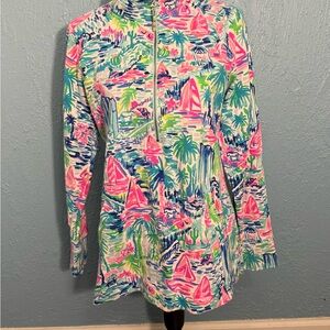 Lilly Pulitzer Skipper Popover in Salt In The Air